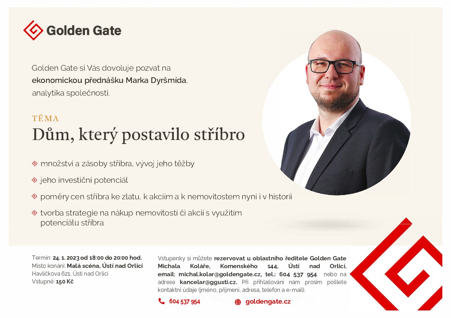 Dům, který postavilo stříbro – přednáška Marka Dyršmída